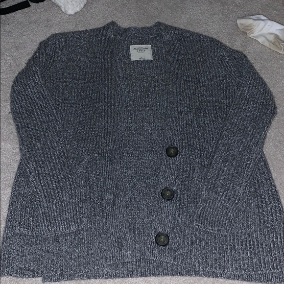 Abercrombie & Fitch Sweaters - Abercrombie and Fitch gray Cardigan